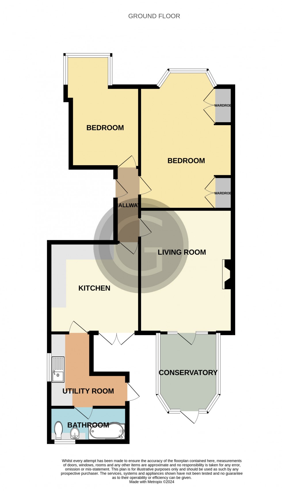 Floorplan for Wickham Avenue, Bexhill on sea, East Sussex