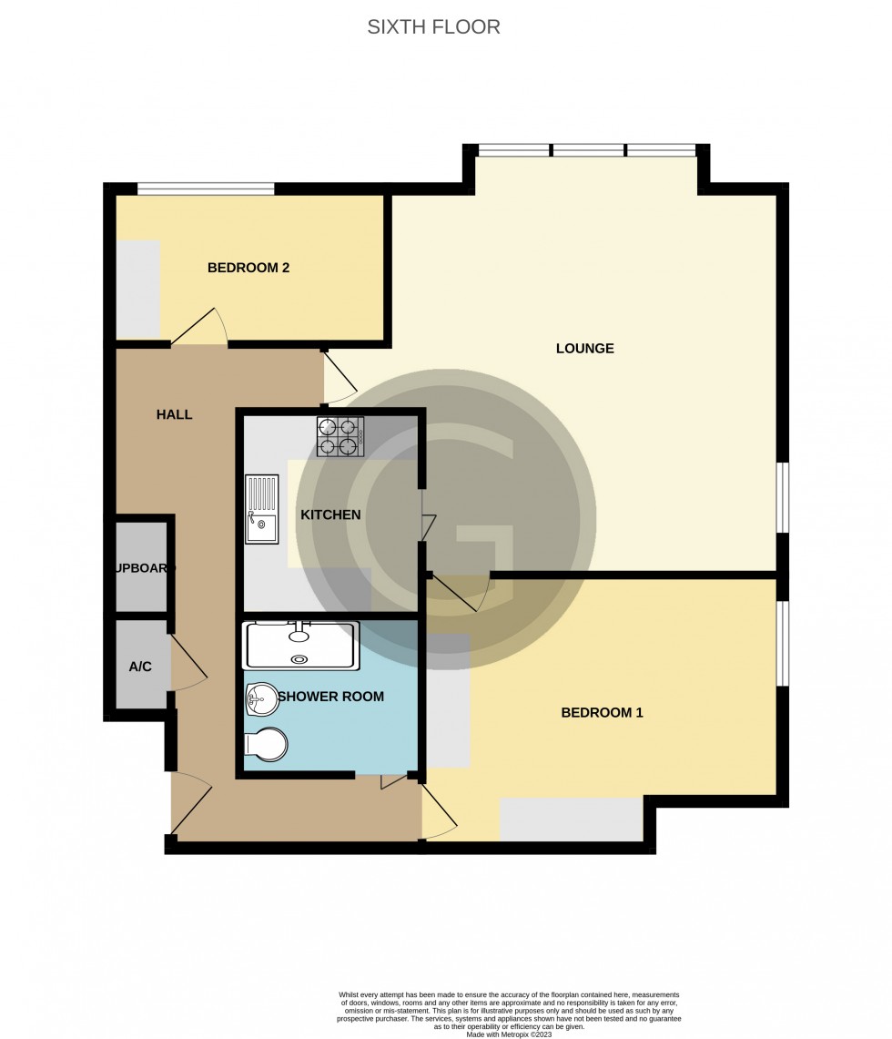 Floorplan for Marina, Bexhill on Sea, East Sussex