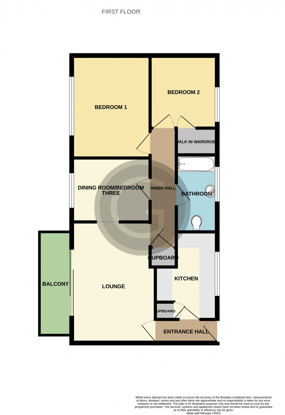 Floorplan for Marina, Bexhill on Sea, East Sussex