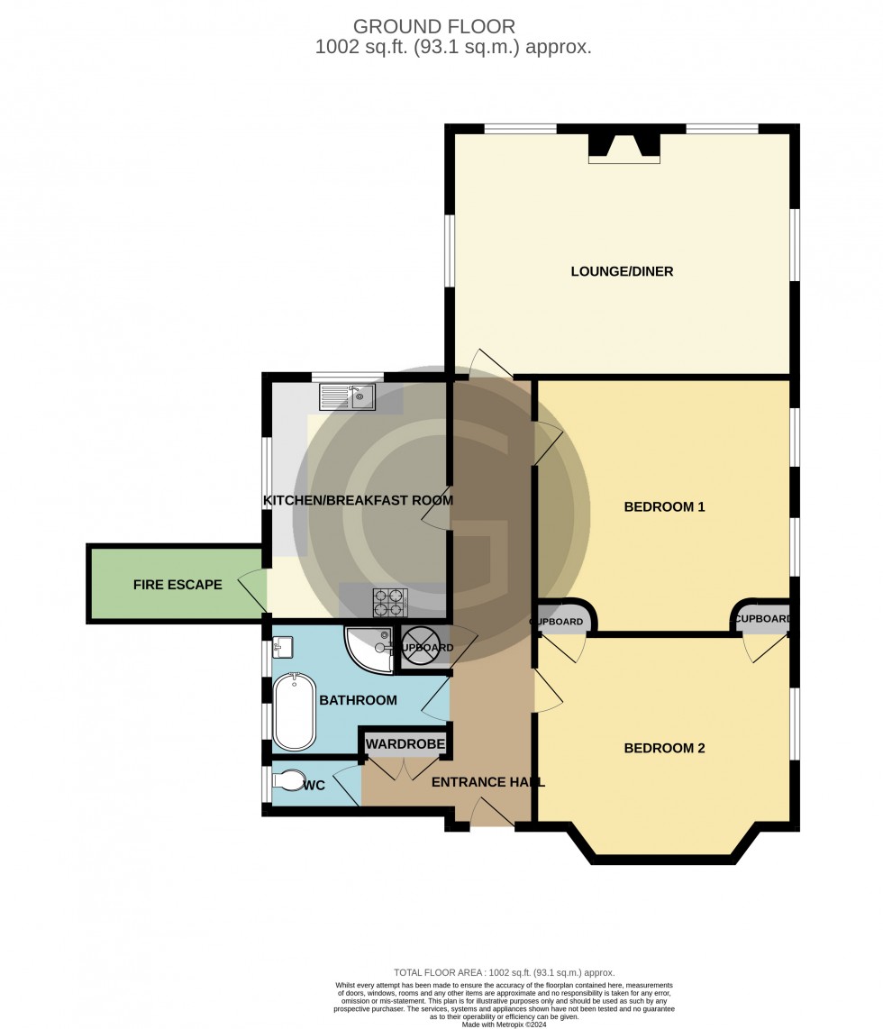 Floorplan for Lionel Road, Bexhill on Sea, East Sussex