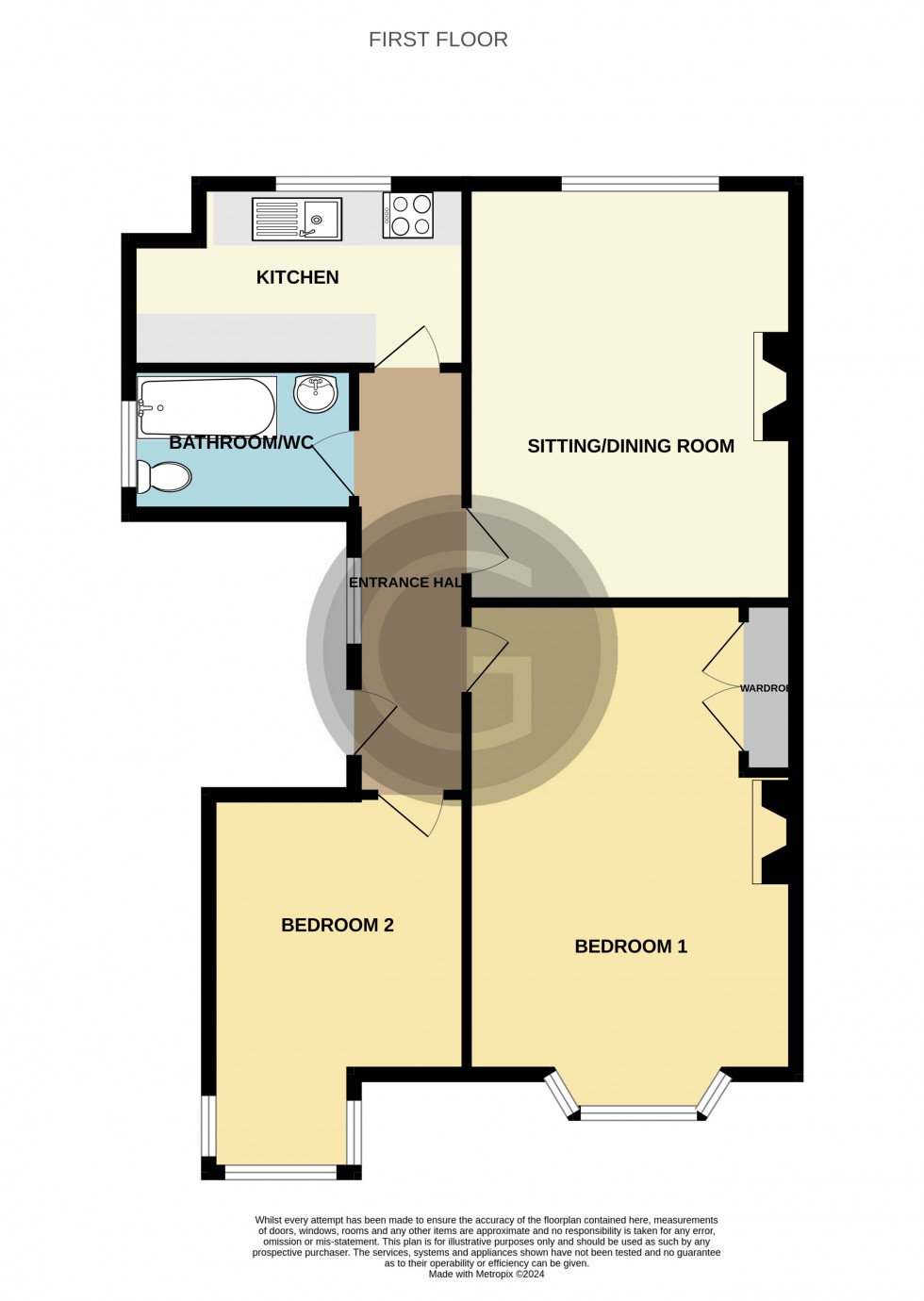 Floorplan for Wickham Avenue, Bexhill on Sea, East Sussex