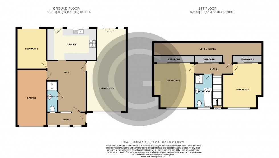 Floorplan for Buckholt Avenue, Bexhill on Sea, East Sussex