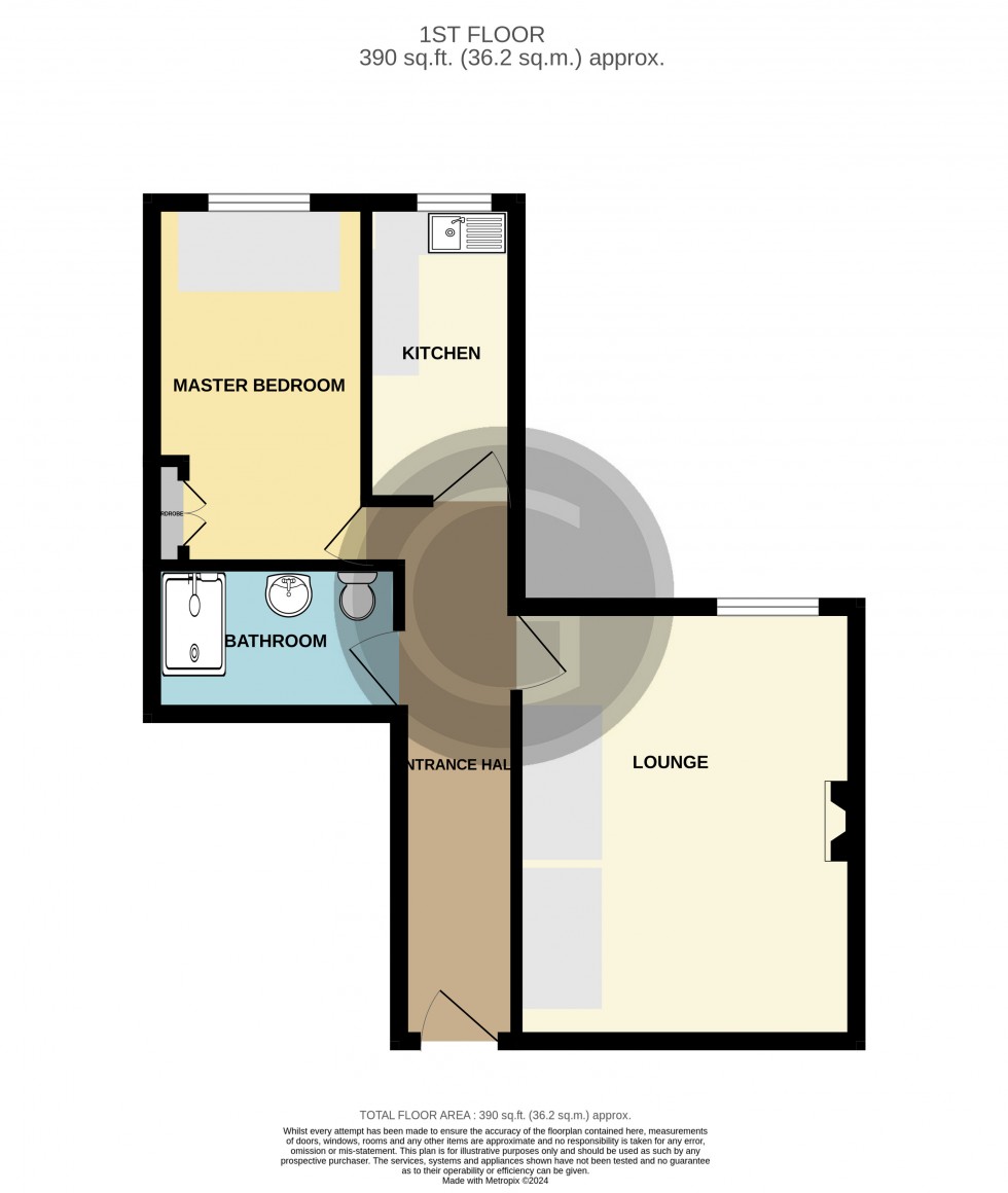 Floorplan for De la Warr Parade, Bexhill on Sea, East Sussex