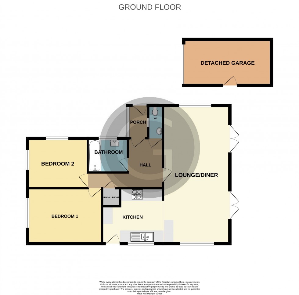 Floorplan for Chartres, Bexhill on Sea, East Sussex