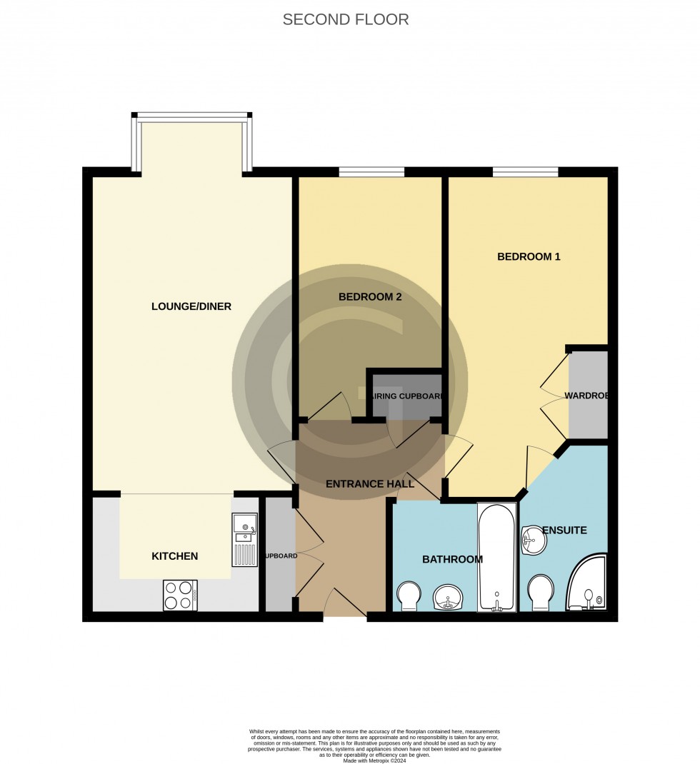 Floorplan for Cooden Sea Road, Bexhill on Sea, East Sussex