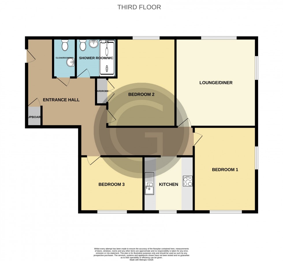 Floorplan for Normandale, Bexhill on Sea, East Sussex