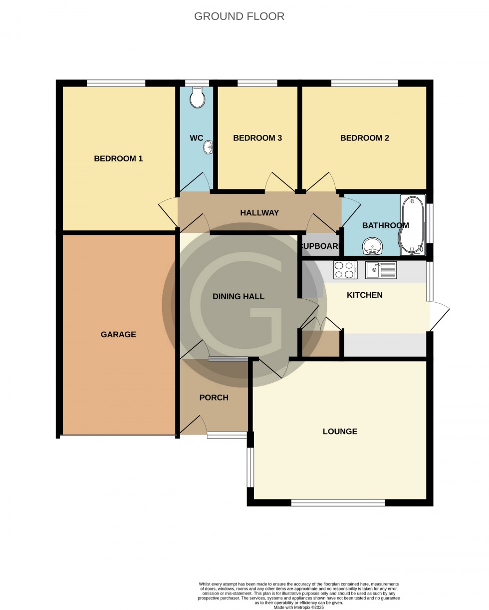 Floorplan for Ridgewood Gardens, Bexhill on Sea, East Sussex