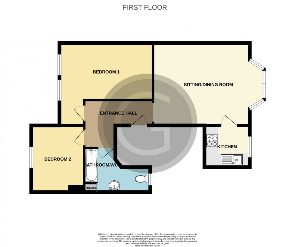 Floorplan for Wickham Avenue, Bexhill on Sea, East Sussex