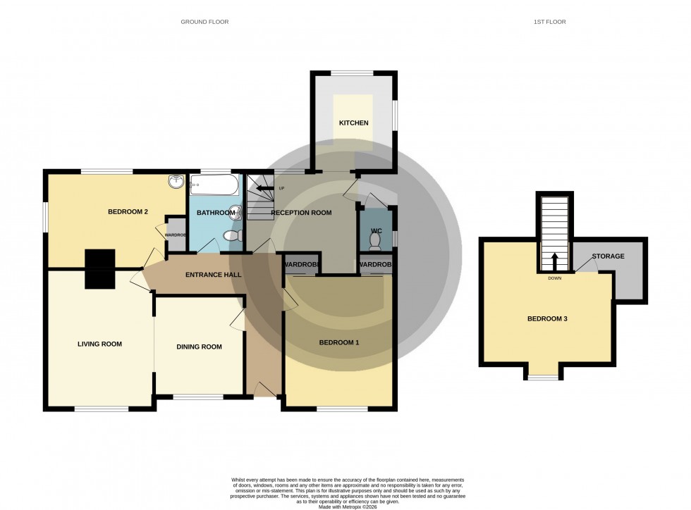 Floorplan for De la Warr Road, Bexhill on Sea, East Sussex