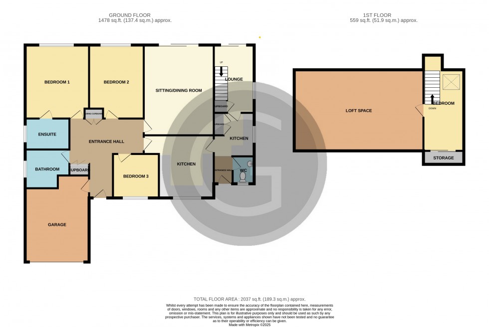Floorplan for Thorne Crescent, Bexhill on Sea, East Sussex