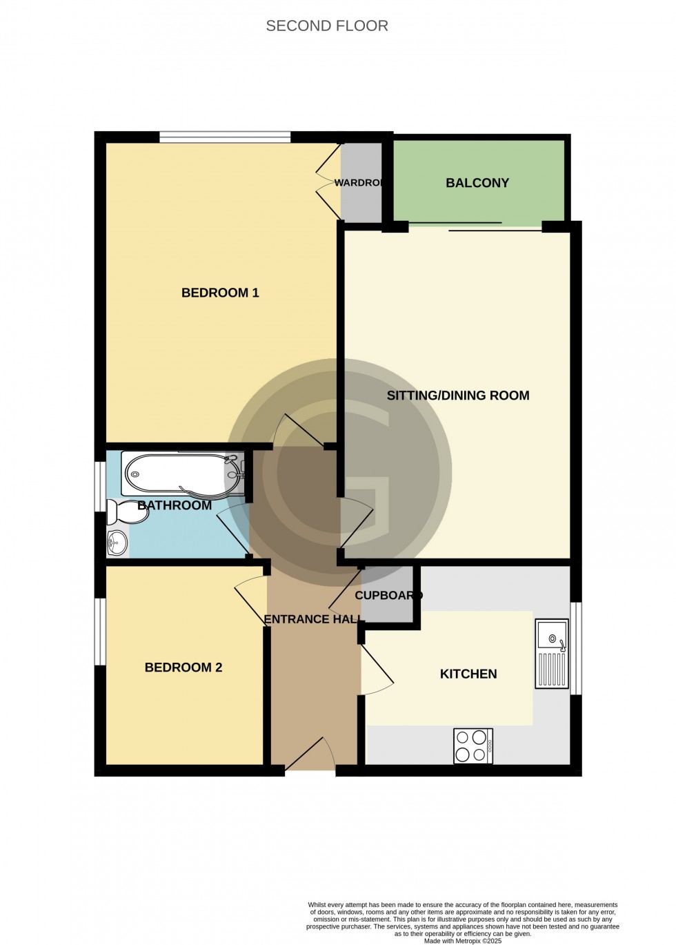 Floorplan for Sutton Place, Bexhill on Sea, East Sussex