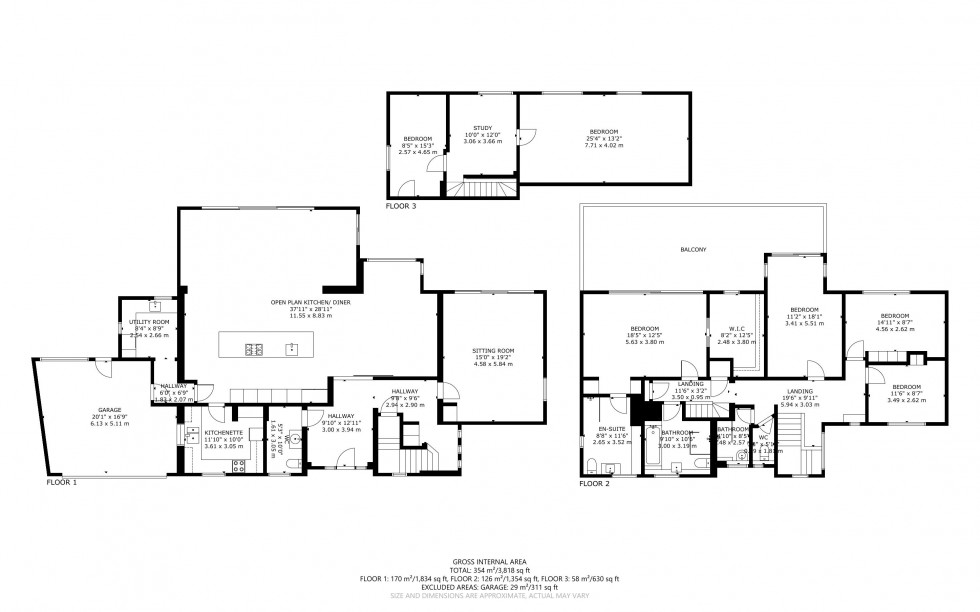 Floorplan for Hartfield Road, Bexhill on Sea, East Sussex