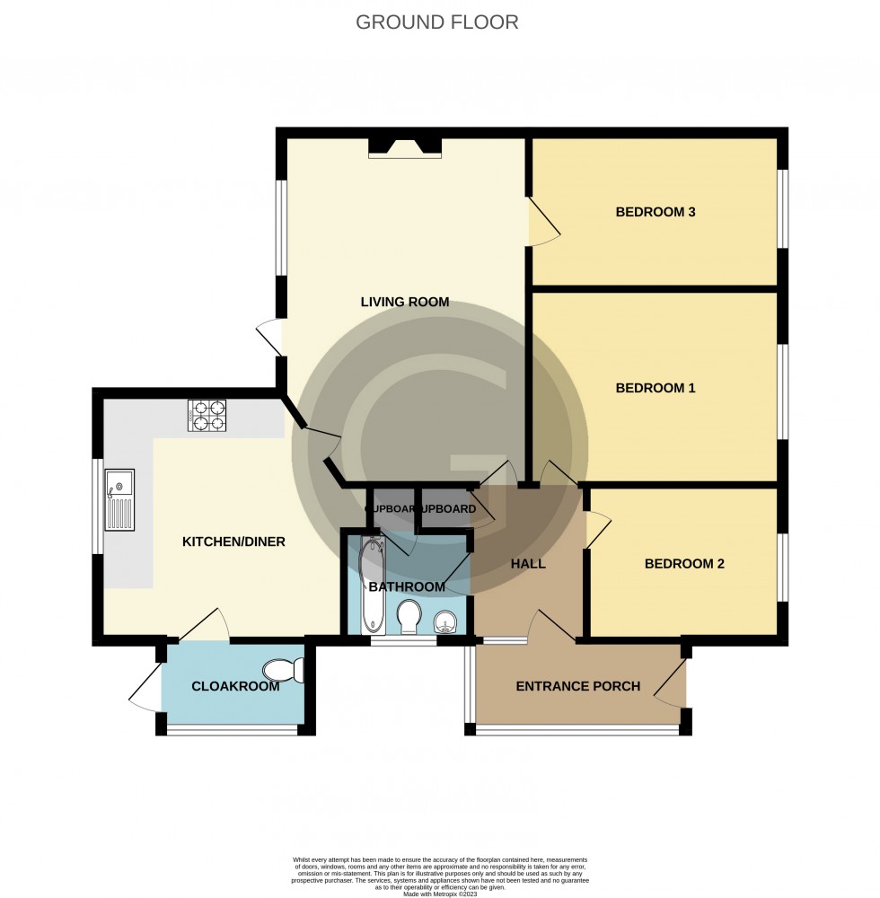 Floorplan for Laburnum Gardens, Bexhill on Sea, East Sussex