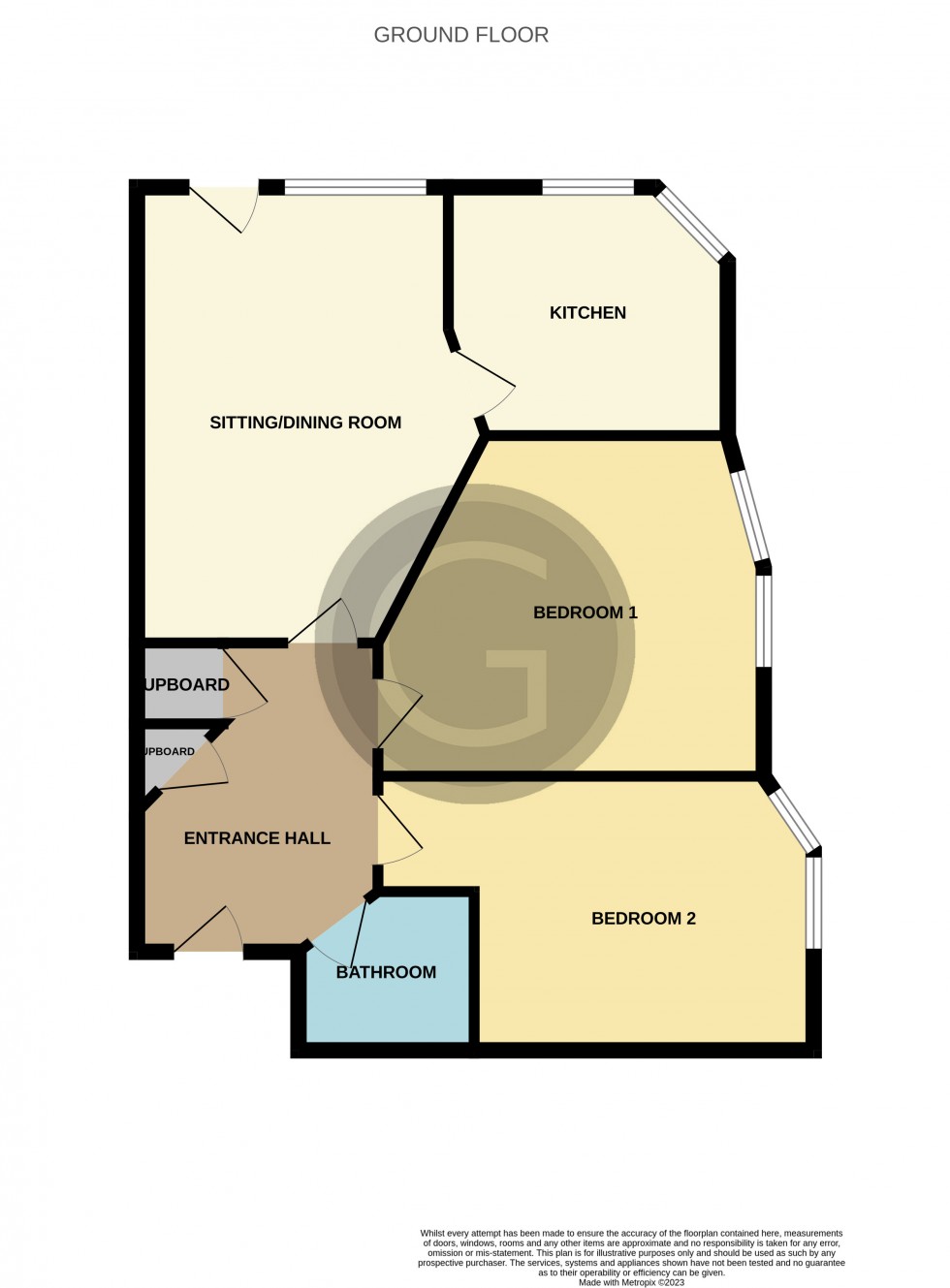 Floorplan for Upper Maze Hill, St Leonards on Sea, East Sussex