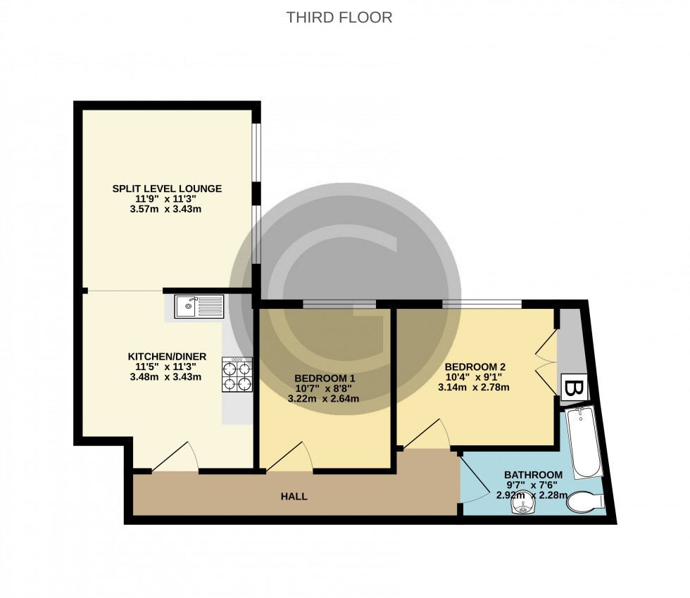 Floorplan for St Leonards Road, Bexhill on Sea, East Sussex