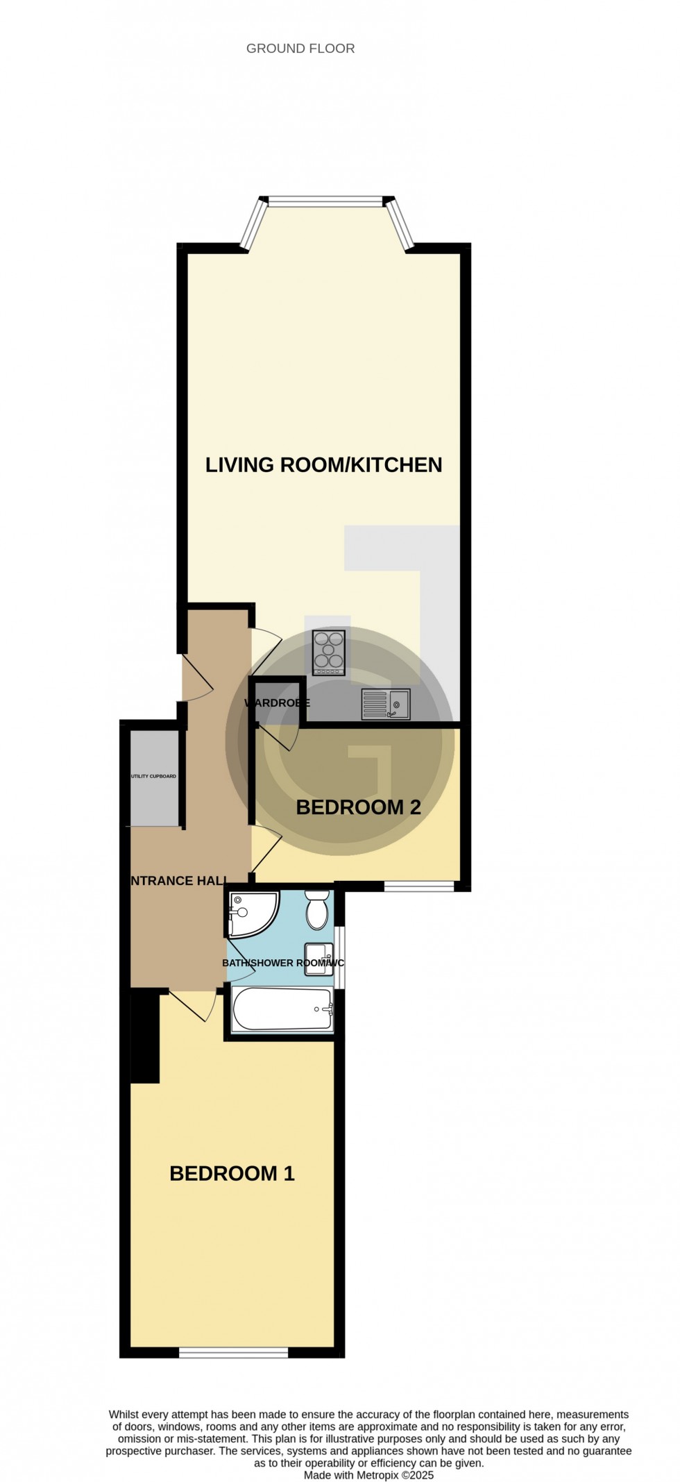 Floorplan for Marina, St Leonards on Sea, East Sussex