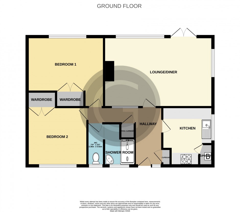 Floorplan for Park Avenue, Bexhill on Sea, East Sussex