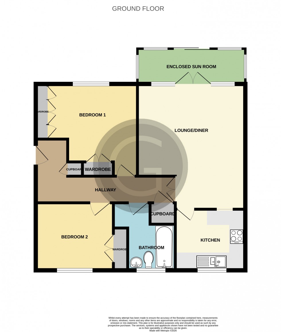 Floorplan for Sutton Place, Bexhill on Sea, East Sussex
