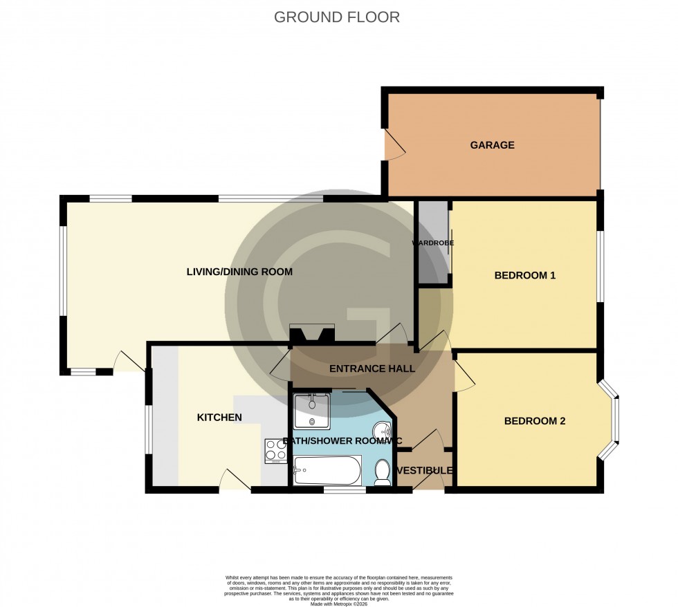 Floorplan for Cherry Tree Gardens, Bexhill on Sea, East Sussex
