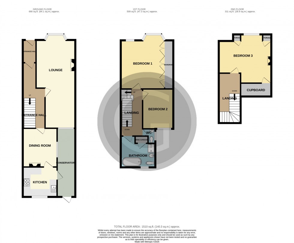 Floorplan for Cornwall Road, Bexhill on Sea, East Sussex