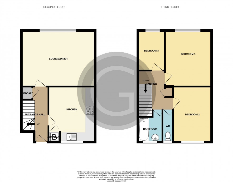 Floorplan for Brightling Avenue, Hastings, East Sussex