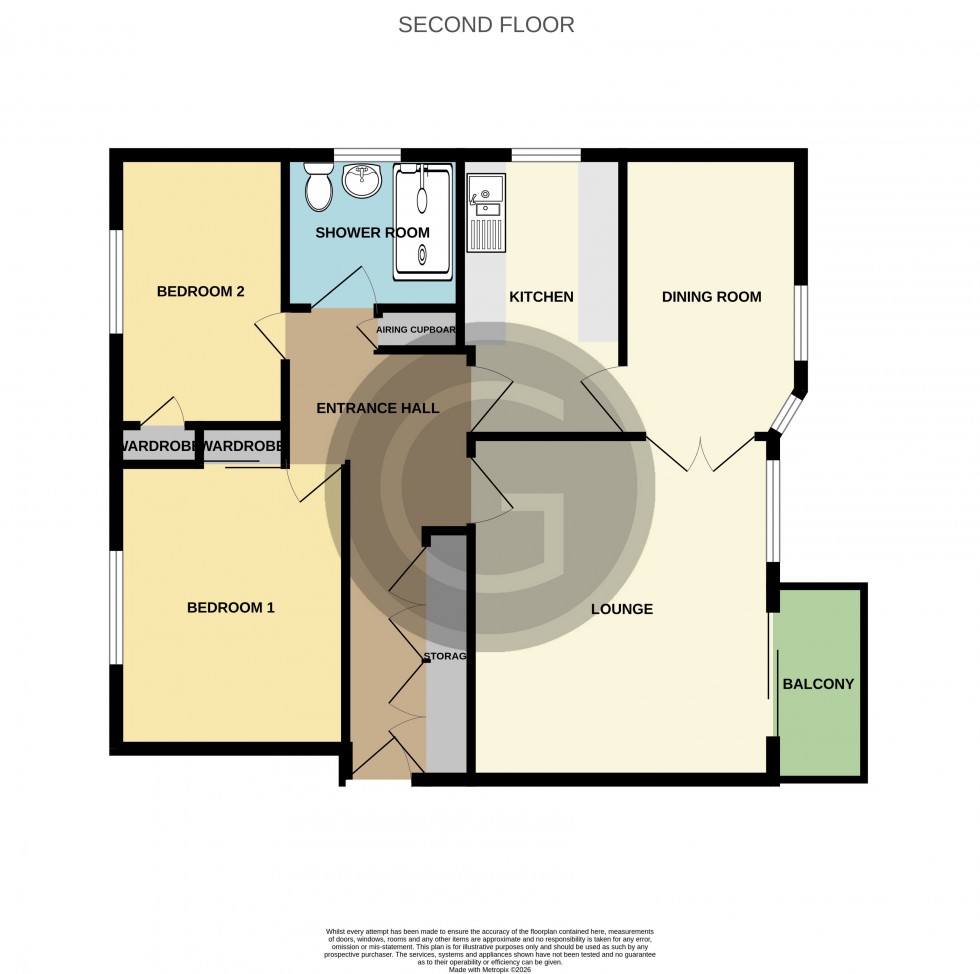 Floorplan for Anderida Court, Bexhill On Sea, East Sussex