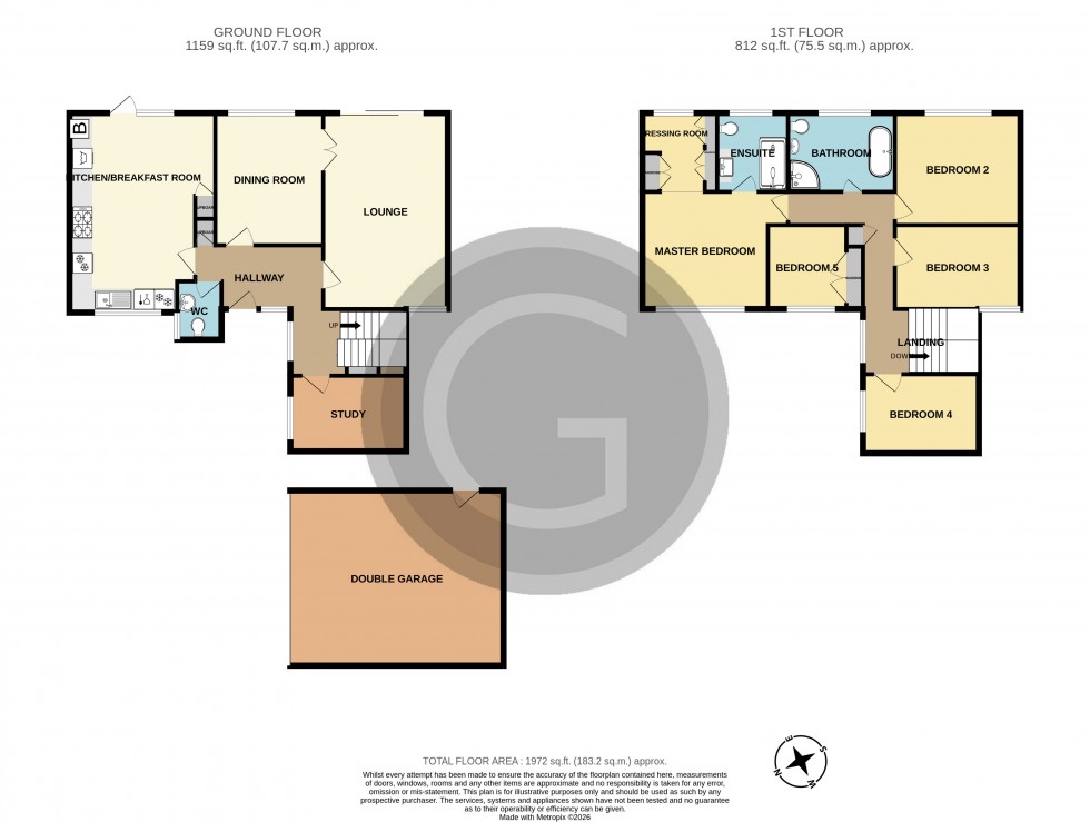 Floorplan for Cowdray Park Road, Little Common, East Sussex