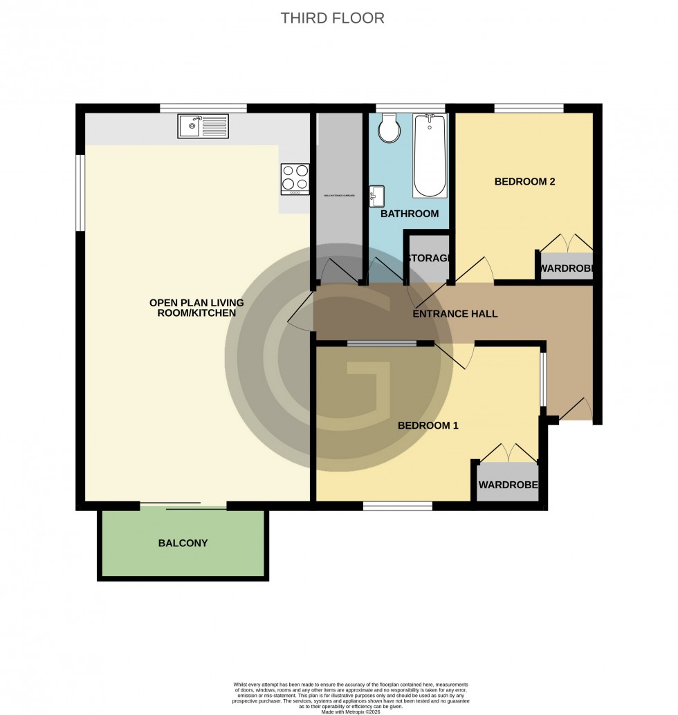 Floorplan for Sutton Place, Bexhill on Sea, East Sussex