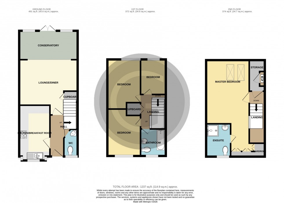 Floorplan for Northcliffe, Bexhill on Sea, East Sussex