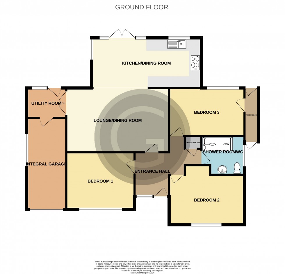 Floorplan for Rowan Gardens, Bexhill on Sea, East Sussex