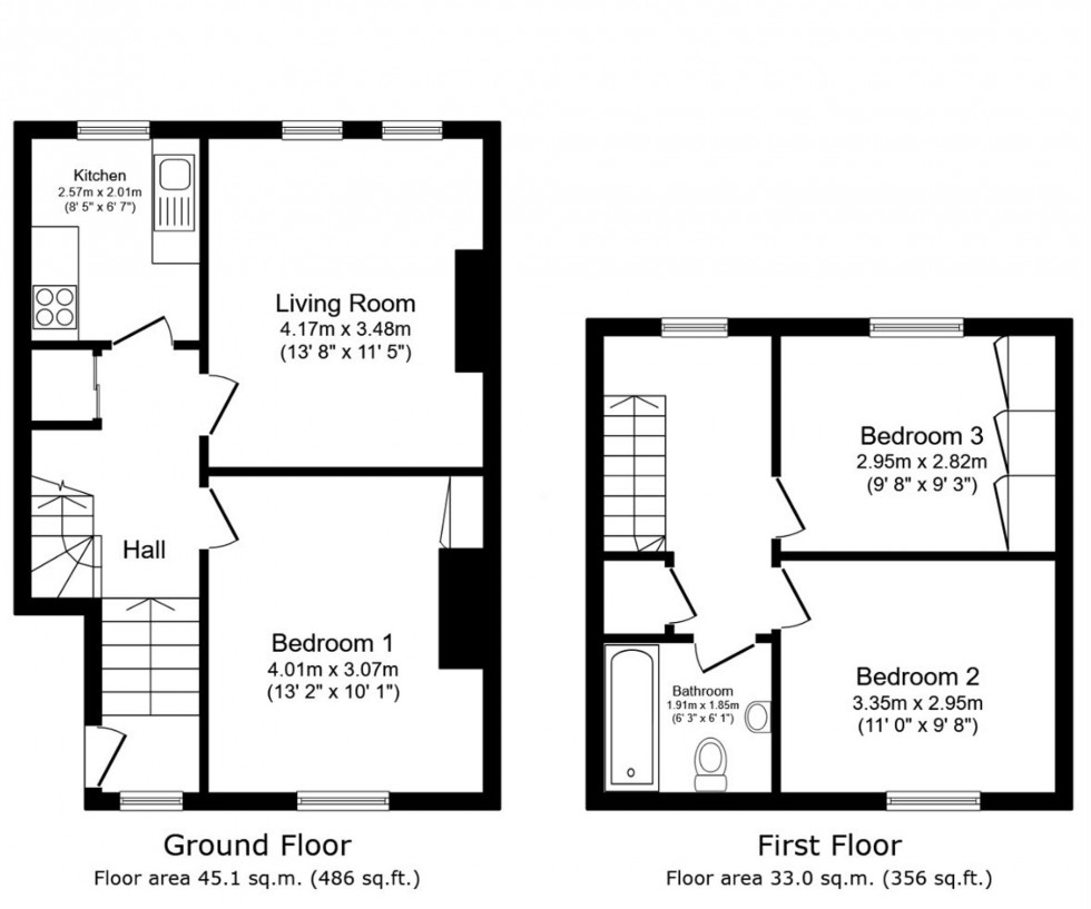 Floorplan for Cornwallis Terrace, Hastings, TN34